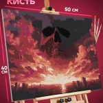 Картина по номерам Атака титанов Аниме город 40x50