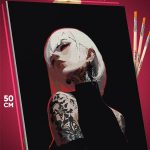 Картина по номерам Девушка Арт стильная 40x50