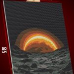 Алмазная мозаика Абстракция космос планета 40x50