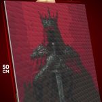 Алмазная мозаика Темная фэнтези девушка рыцарь королева 40x50