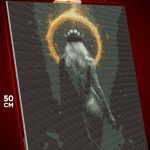 Алмазная мозаика Девушка Арт корона огонь 40x50