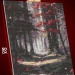 Алмазная мозаика Пейзаж лесной природа тропинка 40x50