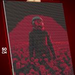 Алмазная мозаика Абстракция космонавт цветы сюрреализм 40x50