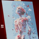Алмазная мозаика Человек Арт скелет сюрреализм 40x50