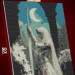 Алмазная мозаика Темная фэнтези девушка рыцарь с мечом 40x50