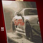 Алмазная мозаика Авто Toyota Supra 40x50