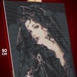 Алмазная мозаика Девушка Портрет готическая 40x50