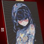 Алмазная мозаика Девушка Аниме-арт сюрреализм 40x50