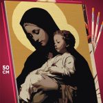 Картина по номерам Религия Мадонна с младенцем 40x50