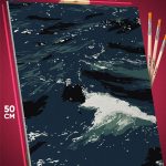 Картина по номерам Абстракция волны 40x50
