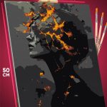 Картина по номерам Девушка Арт сюрреализм 40x50