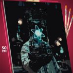 Картина по номерам Профессии ученый атом 40x50