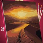 Картина по номерам Пейзаж природа пустыня закат 40x50