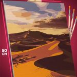 Картина по номерам Пейзаж природа пустыня закат 40x50