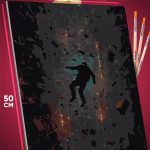 Картина по номерам Человек Арт сюрреализм книги 40x50
