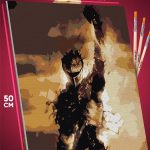 Картина по номерам Темная фэнтези рыцарь Dark Souls 40x50