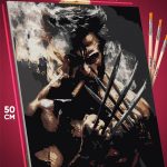 Картина по номерам X-Men Росомаха 40x50