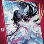 Картина по номерам Геншин Импакт Игра Коломбина 40x50