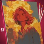 Картина по номерам Девушка Портрет закат 40x50