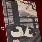 Алмазная мозаика Котики спит Япония 40x50