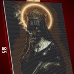 Алмазная мозаика Девушка Портрет грешная монашка 40x50