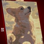 Алмазная мозаика Собаки Корги 40x50