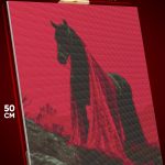 Алмазная мозаика Животные конь темная фэнтези 40x50