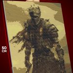 Алмазная мозаика Темная фэнтези рыцарь Dark Souls 40x50