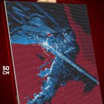 Алмазная мозаика Темная фэнтези рыцарь Dark Souls 40x50