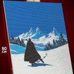 Алмазная мозаика Темная фэнтези рыцарь пейзаж 40x50