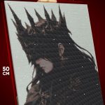 Алмазная мозаика Темная фэнтези готическая девушка 40x50