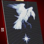Алмазная мозаика Темная фэнтези белый ворон 40x50