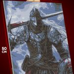 Алмазная мозаика Темная фэнтези рыцарь Dark Souls 40x50
