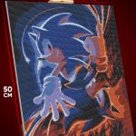 Алмазная мозаика Sonic мультфильм Еж Соник 40x50