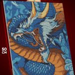 Алмазная мозаика Фэнтези Арт дракон Япония 40x50