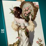 Картина на стену Девушка Портрет зеркало 40x50