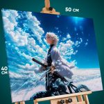 Картина на стену Клинок рассекающий демонов Аниме Санеми 40x50