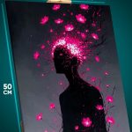 Картина на стену Человек Арт сюрреализм 40x50