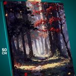 Картина на стену Пейзаж летний природа тропа 40x50