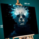 Картина на стену Магическая битва Аниме Годжо Сатору 40x50
