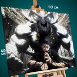 Картина на стену Магическая битва Аниме Мегуми Фушигуро 40x50