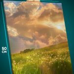 Картина на стену Пейзаж летний природа цветы поле 40x50