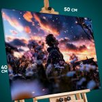 Картина на стену Клинок рассекающий демонов Аниме Тандзиро 40x50