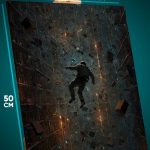 Картина на стену Человек Арт сюрреализм 40x50