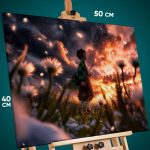 Картина на стену Клинок рассекающий демонов Аниме Тандзиро 40x50