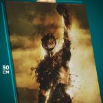 Картина на стену Темная фэнтези Игра рыцарь Dark Souls 40x50