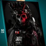 Картина на стену Call of Duty Игра Саймон «Гоуст» Райли 40x50