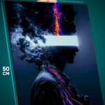 Картина на стену Человек Арт сюрреализм 40x50