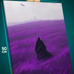 Картина на стену Самурай Япония в поле 40x50