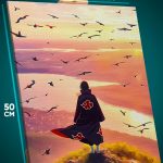 Картина на стену Наруто Аниме Итачи Учиха Акацуки 40x50